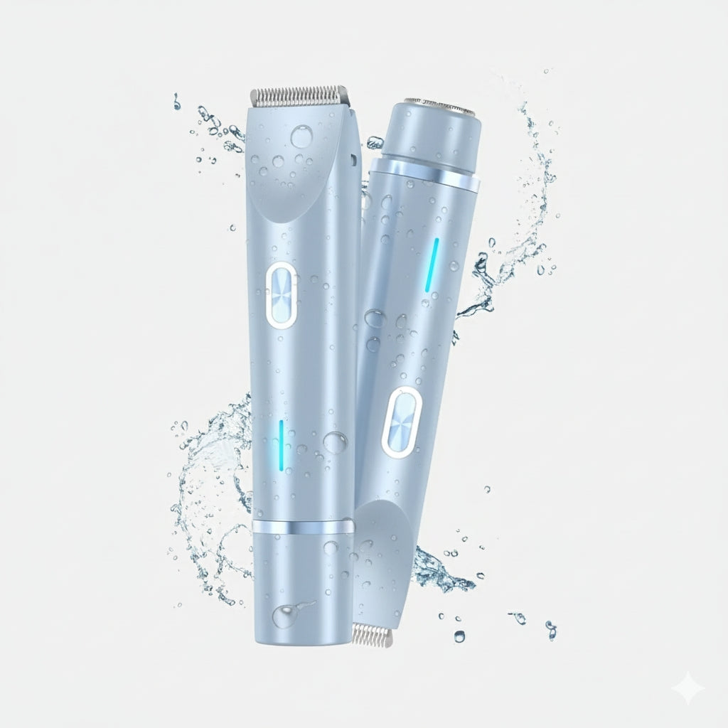2-in-1 Painless Bikini Trimmer & Precision Shaver for Women