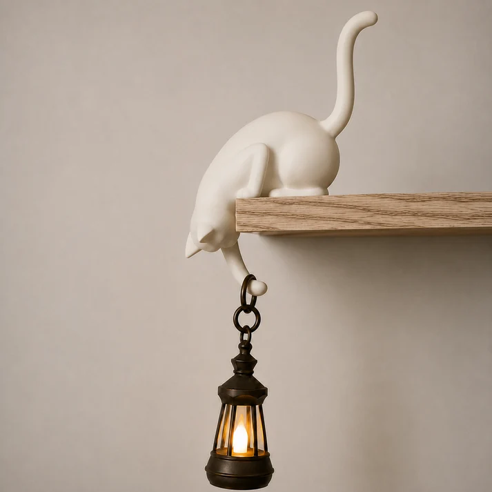 🐱 3D Printed Cartoon Cat Upside Down Hook