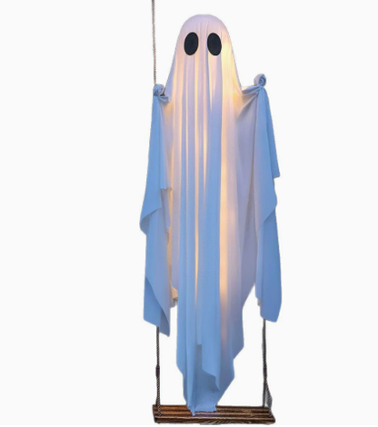 👻Haunted Swinging Ghost Halloween Yard Decoration – Hanging Outdoor Decor