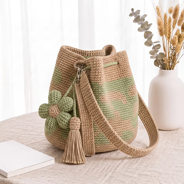 Handwoven Flower Bucket Bag🔥