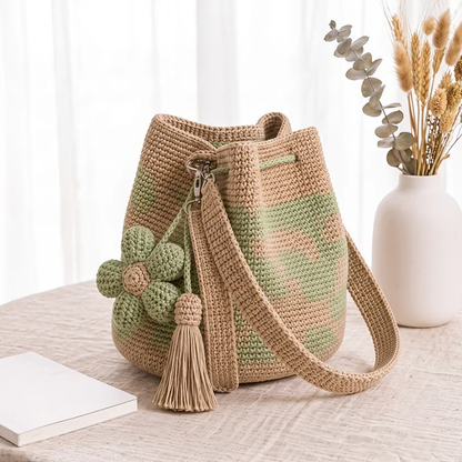 Handwoven Flower Bucket Bag🔥
