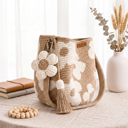 Handwoven Flower Bucket Bag🔥