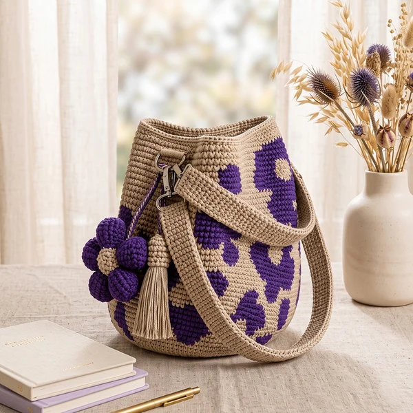 Handwoven Flower Bucket Bag🔥