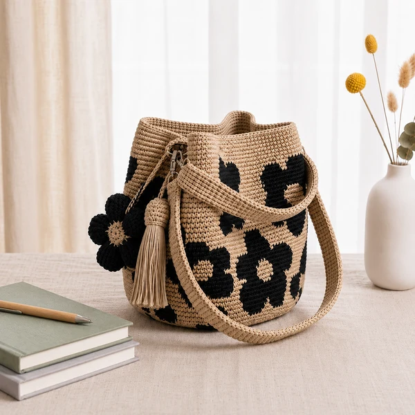Handwoven Flower Bucket Bag🔥
