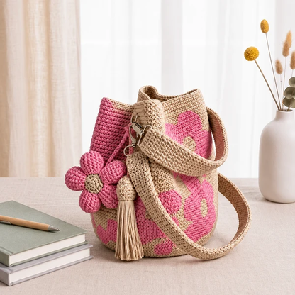 Handwoven Flower Bucket Bag🔥