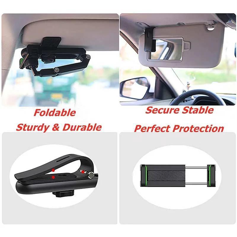📱1080° Adjustable Car Sun Visor Phone Holder