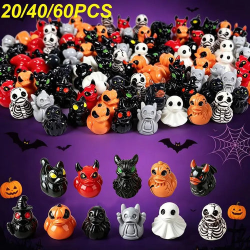 😈Spooky Duck Figurines – Cute Gothic Mini Resin Decor