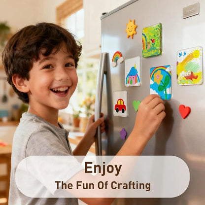 🖼️Magnetic Photo Frames 2"x2" Clear Acrylic DIY Fridge Magnets – Create