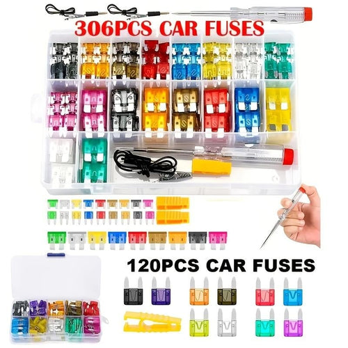 😲306PCS&Car Blade Fuse Assortment Set