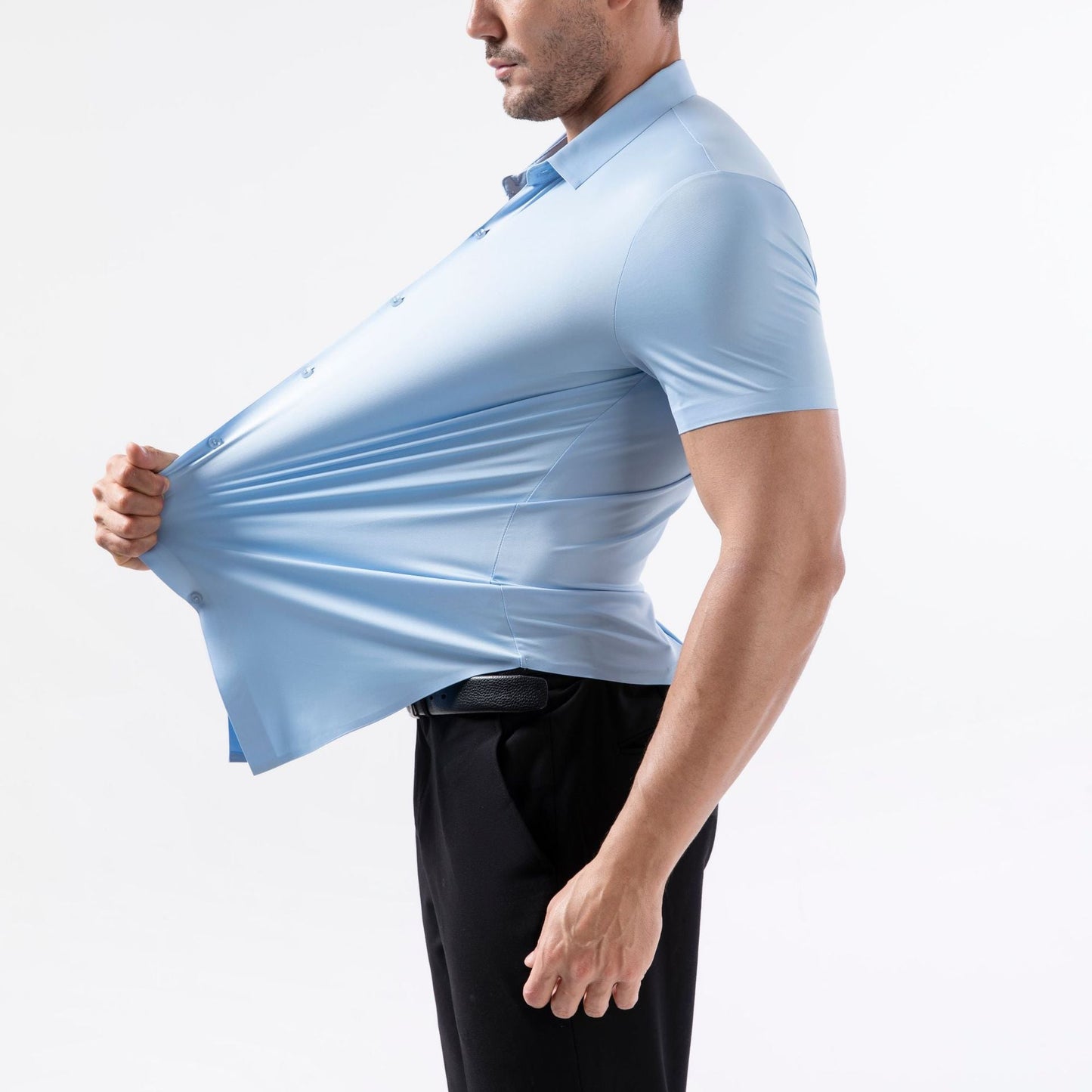 Seamless High Elasticity No-Iron Men's Shirt