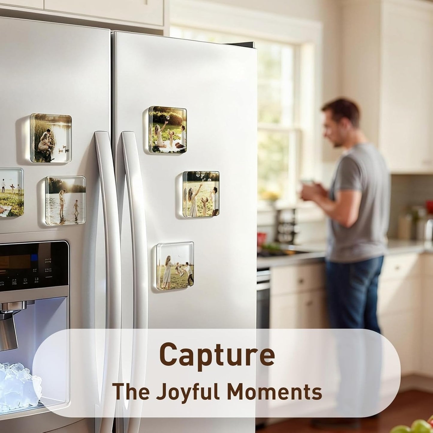 🖼️Magnetic Photo Frames 2"x2" Clear Acrylic DIY Fridge Magnets – Create