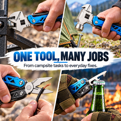 🔧18-in-1 Hammer Multitool – One Tool for Everyday Fixes & Outdoor Adventures