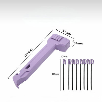 🔨⛺The All-in-One Camping Hammer with 8 Stakes