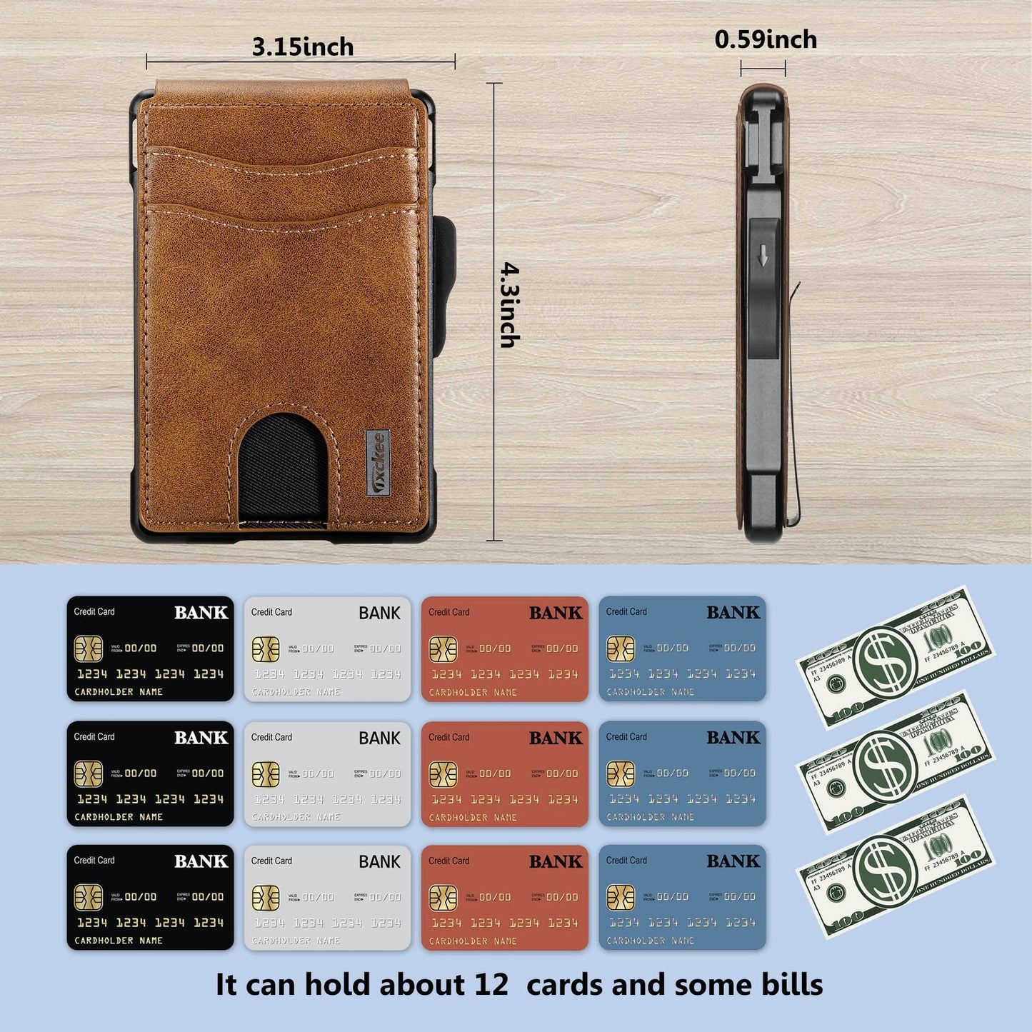 ⚡Hot Sales 49% OFF🔥Pop-Up Aluminum Wallet for Men – RFID Blocking, Slim Leather Front Pocket, Cash Slot & ID Window, Gift Box Included