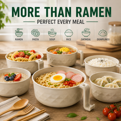 🍜 All-in-One Microwave Noodle Bowl Set | Cook, Drain & Enjoy in Minutes.