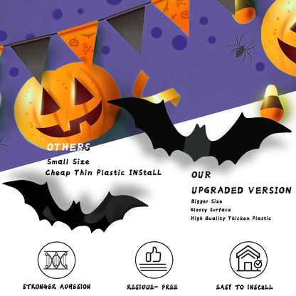 🔥🎃2026 Halloween Must-Have🦇: 3D Bat Light Decoration Set