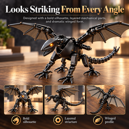 🐉🔥 Magic Transforming Dragon Egg 🥚✨ Automatic Hatching Mechanical Dragon Toy ⚙️🪽 Cool Wing-Spreading Robot Dragon 🐲🎁 Unique Gift for Kids & Dragon Lovers