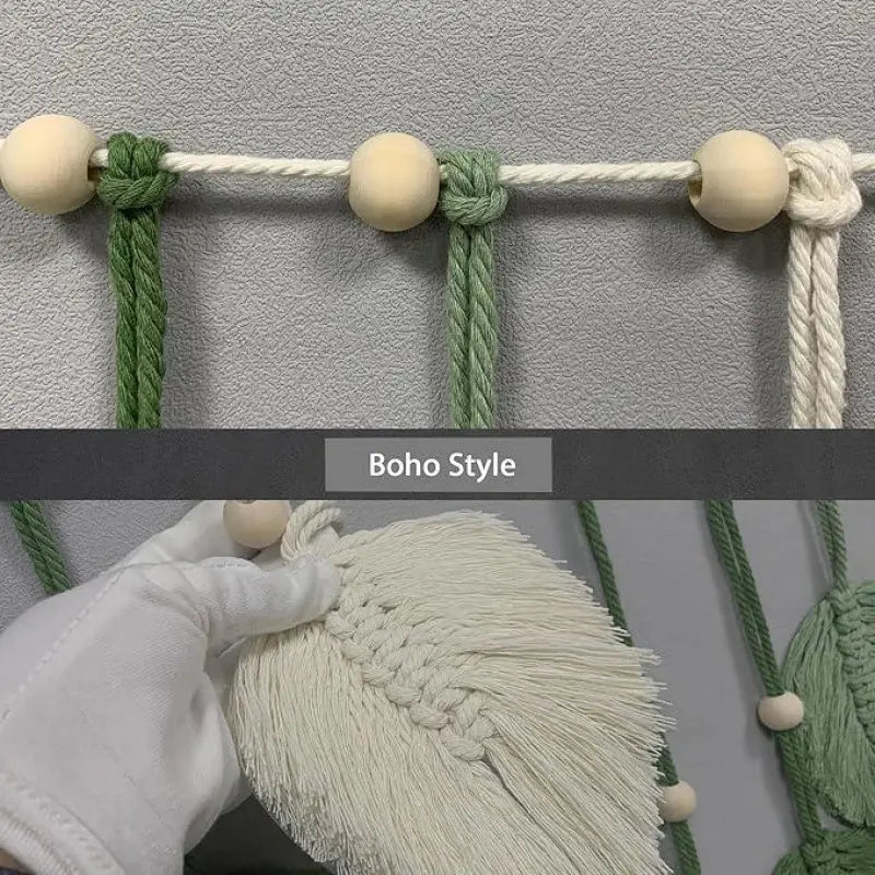 🌿Boho Macrame Leaf Wall Hanging – Bring Natural Warmth to Any Space