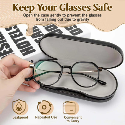 2 in 1 Portable Contact Lens and Glasses Case with Mirror
