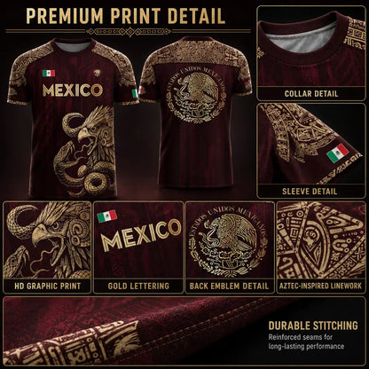Mexico Heritage Eagle Jersey | Premium Aztec Performance Shirt S-5XL