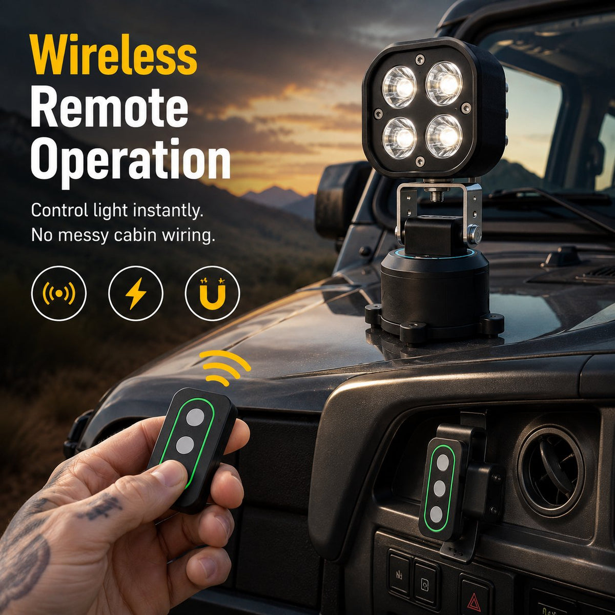 🚙 🔥Omni-Directional Magnetic LED Pod Light