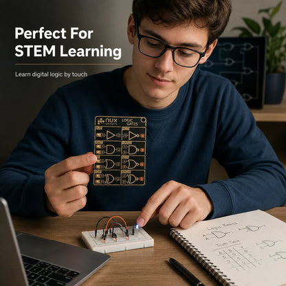 🧠 Interactive Logic Gate Circuit Board — Learn Digital Electronics Through Hands-On Experiments ⚡
