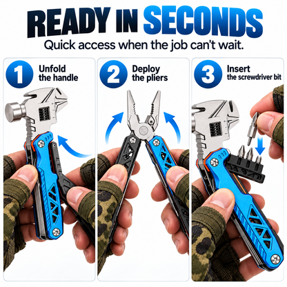 🔧18-in-1 Hammer Multitool – One Tool for Everyday Fixes & Outdoor Adventures
