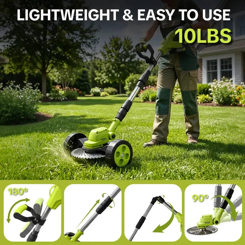 🌿⚡21V 3-in-1 Cordless String Trimmer--Edger & Mini Mower