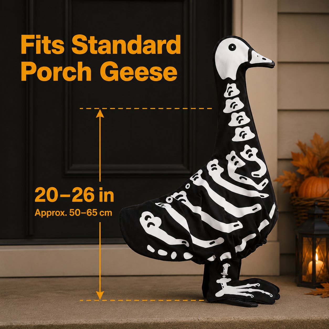 Halloween Goose Skeleton Costume for Porch