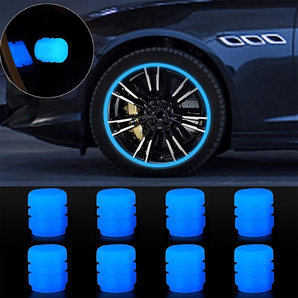 Universal Fluorescent Tire Valve Caps – Protect Valves & Upgrade Your Wheels