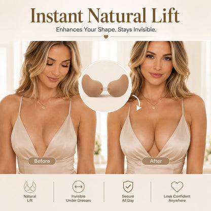 🏆LAST DAY SALE 30% OFF🔥Invisible Lift Adhesive Bra Inserts | Strapless Push-Up Bra for Wedding, Deep V & Backless Dresses