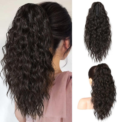 Instant Glam Curly Claw Clip Ponytail Extension|Add Gorgeous Volume & Length In Seconds
