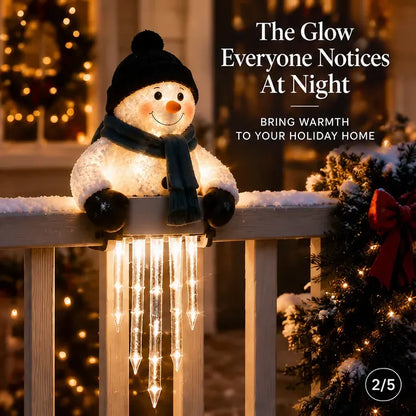 ⛄ Today 49% OFF - WinterGlow Snowman Icicle Light Decor