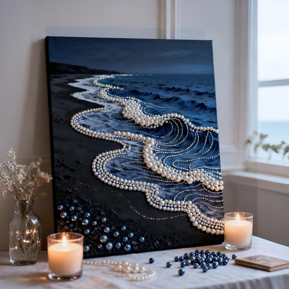 ⚡️Buy 2 Free Shipping🏰✨DIY Castle Pearl Painting Kit – Create Sparkling Wall Art at Home