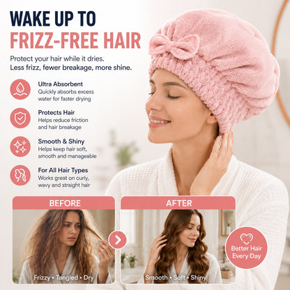 💃Microfiber Hair Drying Cap🤜Say Goodbye to Hair Damage & Frizz!