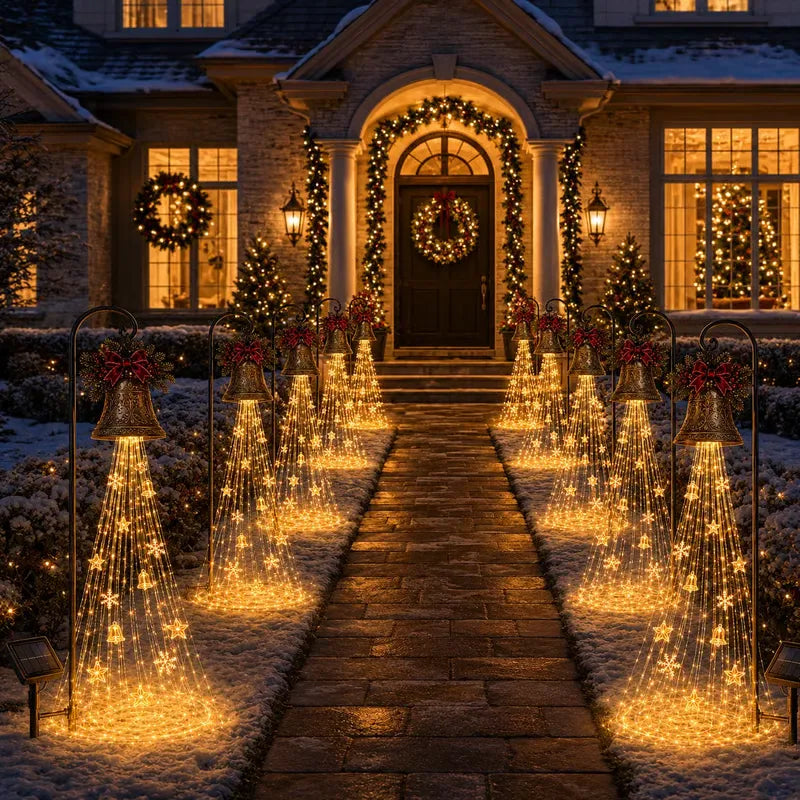 🎄Christmas Bell Cascade Solar Yard Light✨