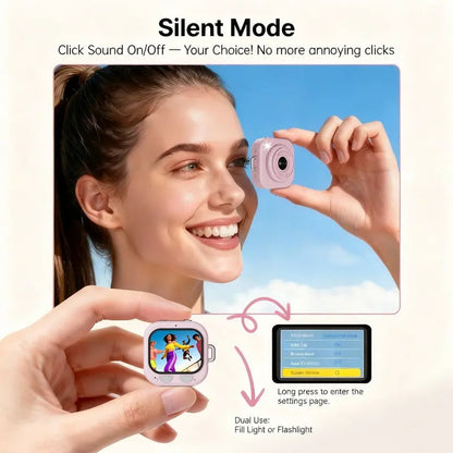 📷Mini Y2K Keychain Digital Camera – 64MP Retro Camera for Travel & Gifting