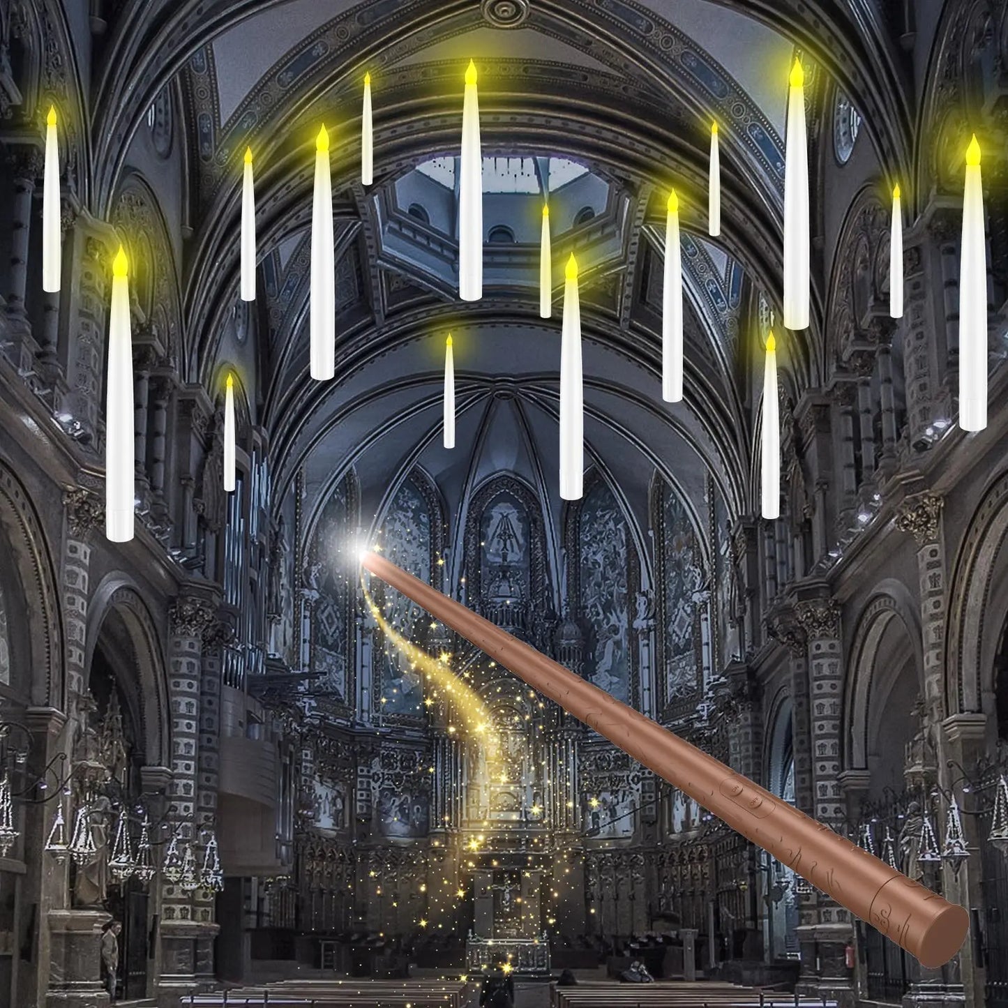 🪄50% OFF TODAY🕯️ Magic Wand Flameless Candles🎄Wave the Wand. Light the Magic.