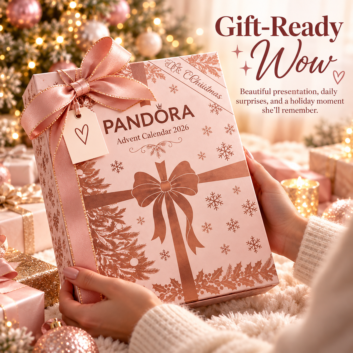 🎁25-Day Jewelry Advent Calendar – Charm & Ring Holiday Surprise Gift Box
