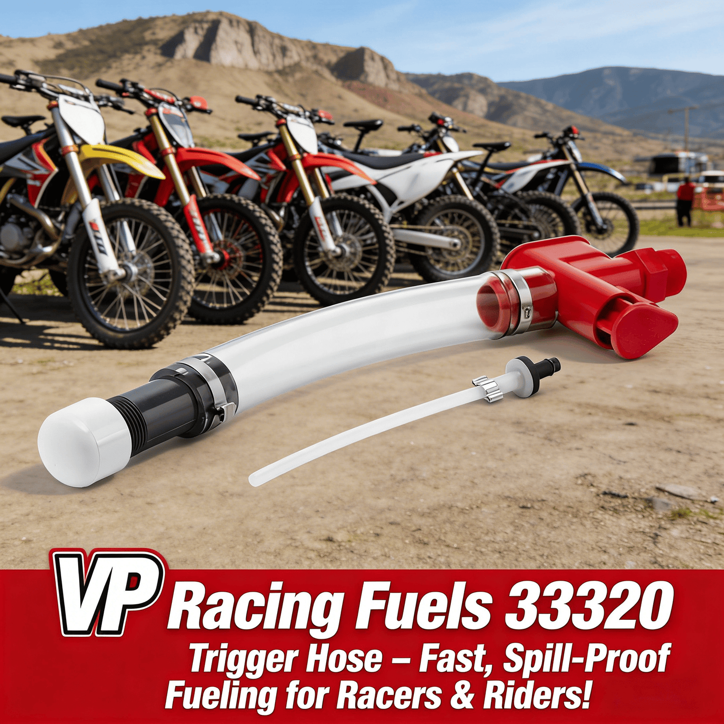 ⛽VP Racing Fuels 33320 Trigger Hose – Fast, Spill-Proof Fueling for Racers & Riders!