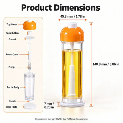 🍳 Refillable Cooking Oil Sprayer – Fine Mist Bottle