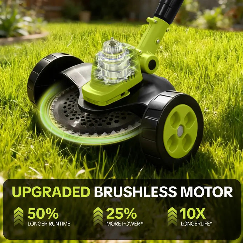 🌿21V Cordless 3-in-1 Grass Trimmer, Edger & Mini Mower