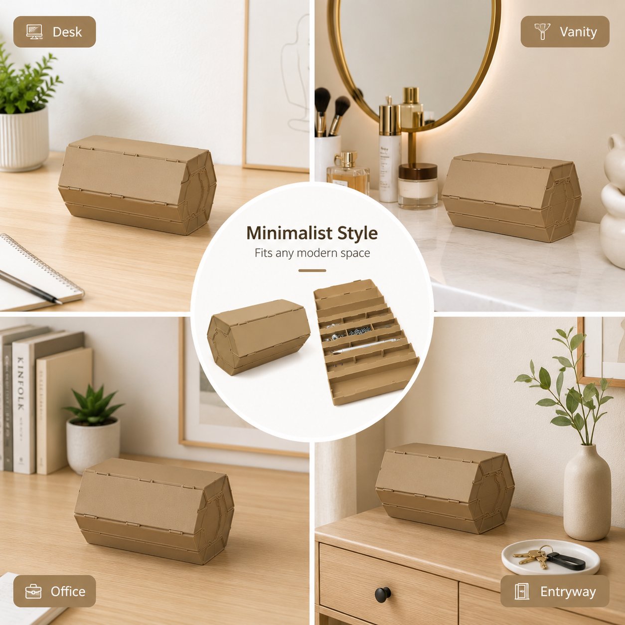 3D Printed Modular Storage Box – Stack, Organize & Customize Your Workspace