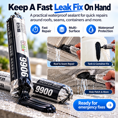 🔥 9900 Waterproof Leak Repair Sealant 💧 Quick Roof & Crack Fix 🛠️ Multi-Surface Waterproof Sealing Paste 🏠✨