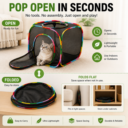 🐱The Cozy Foldable Hideaway Your Cat Will Love