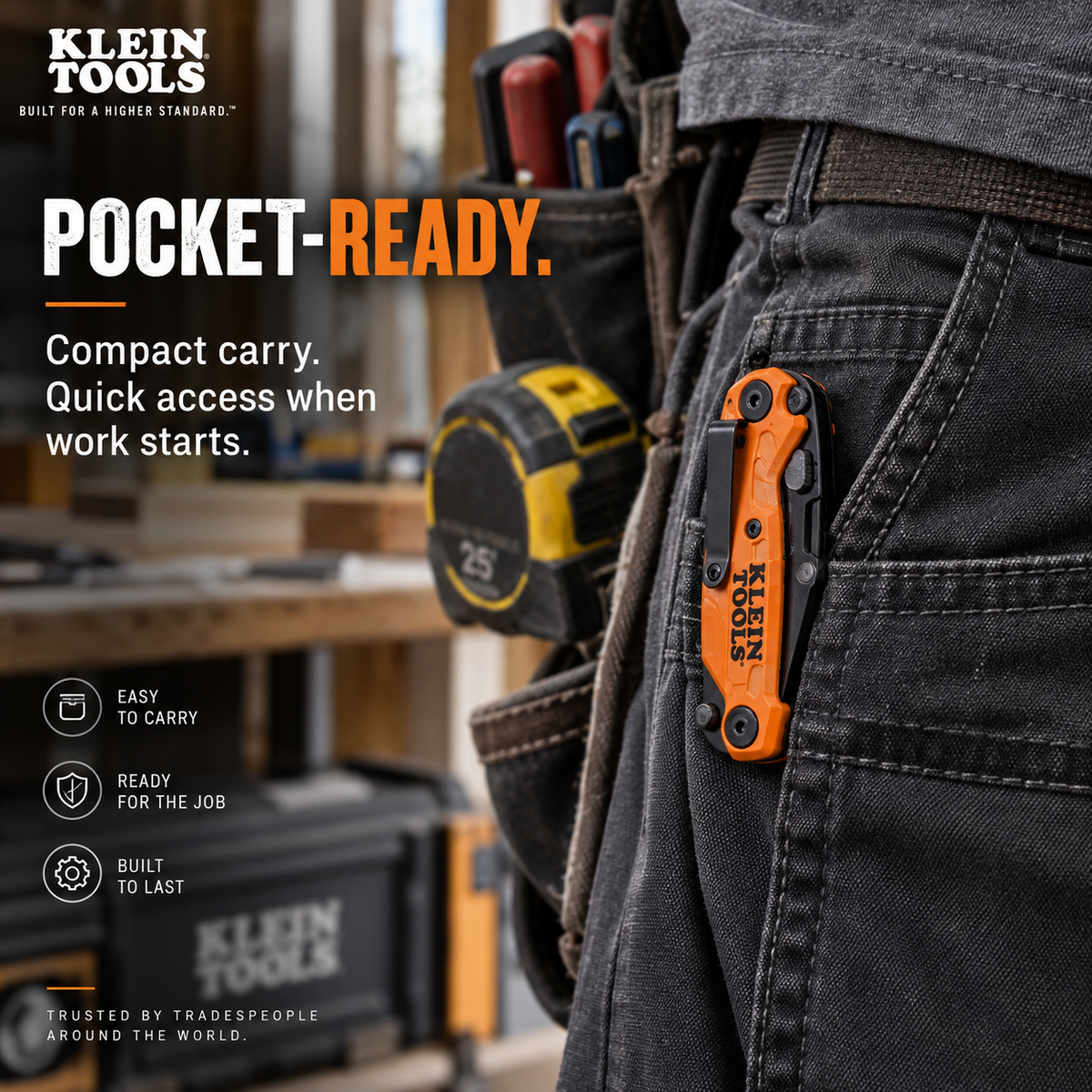 🔧Folding Utility Knife with Built-In Driver – Compact Jobsite Multitool