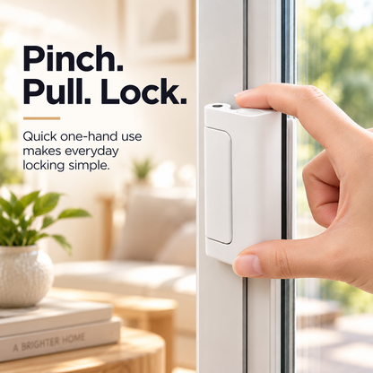 Sliding Door Safety Lock – Quick One-Hand Child & Pet Security Latch
