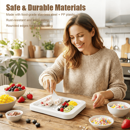 📦Buy 2 Get Free Shipping🎁DIY Rolled Ice Cream Maker – Turn Any Kitchen Into a Dessert Studio
