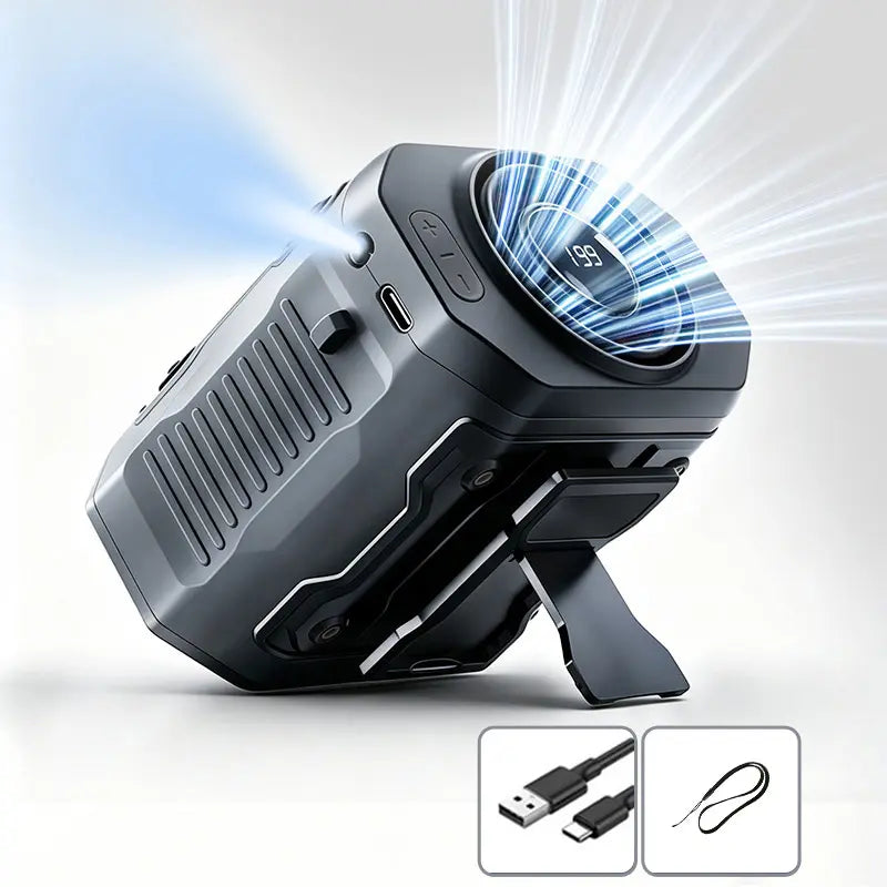 Rechargeable Handheld Portable Fan, 199-Speed Adjustable