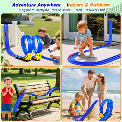 Kids' Flexible Suction Cup Race Track Set